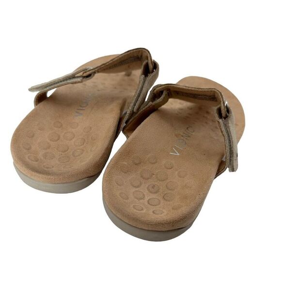 Vionic Sandals Womens Size 6 Wanta T Strap Cream Comfort Slip On Open Toe Shoe - Picture 6 of 9